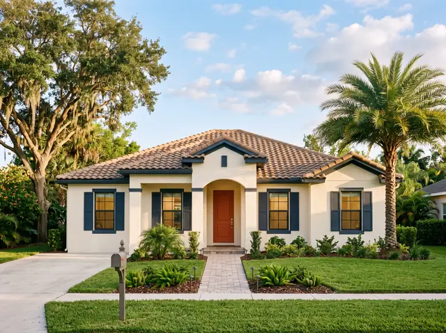 Painted Florida home exterior